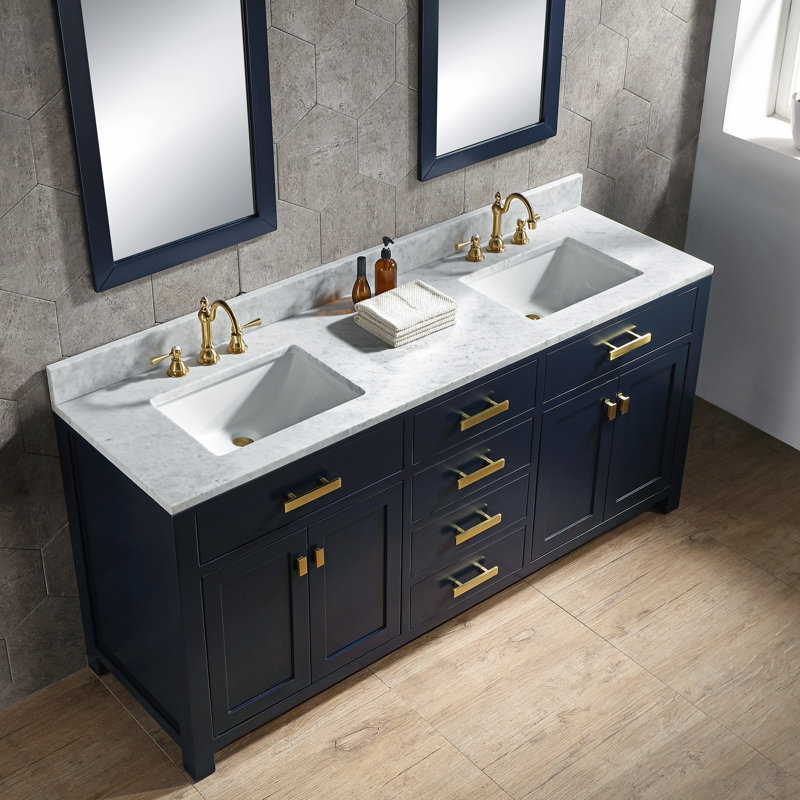 Longshore Tides Okanogan 72" Double Bathroom Vanity Set & Reviews Wayfair